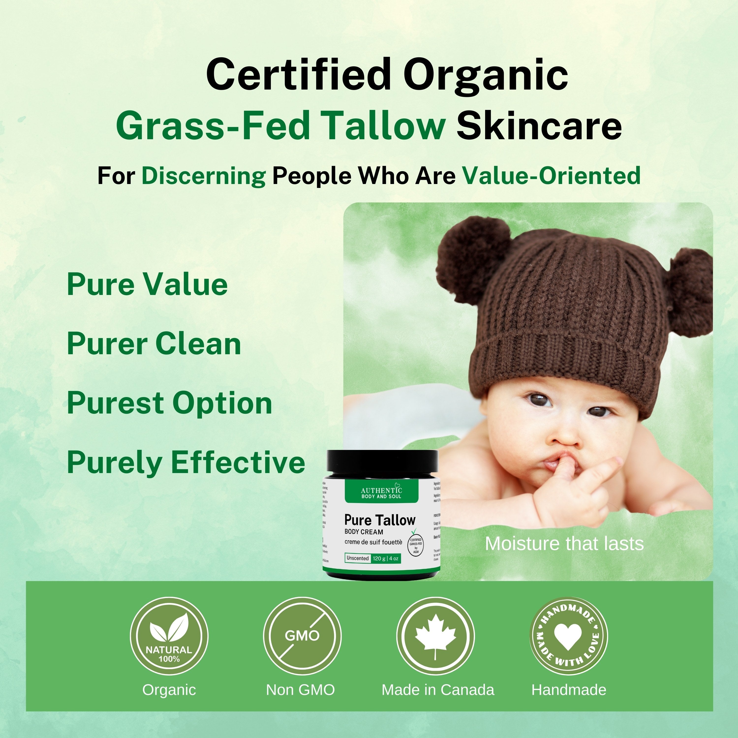 Pure Tallow Skincare Gift Set– Organic Tallow